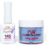NR Perfection Set: Gel Polish + Dip/Acrylic Powder - #PFS145 April Fool by NuRevolution / 15 mL. Gel Polish + 2 oz. Dip/Acrylic Powder