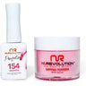 NR Perfection Set: Gel Polish + Dip/Acrylic Powder - #PFS154 Bashful by NuRevolution / 15 mL. Gel Polish + 2 oz. Dip/Acrylic Powder