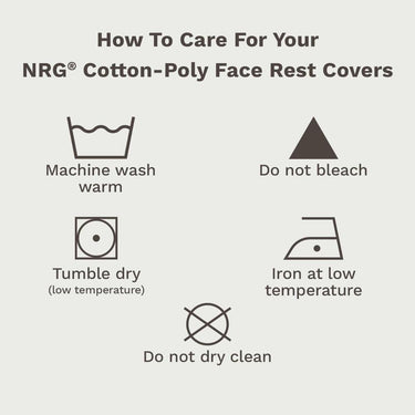 NRG Cotton-Poly Face Covers - White, Natural, Java or Dakota Blue / 175 Thread Count by NRG