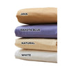NRG Cotton-Poly Sheet Sets - White, Natural, Java or Dakota Blue / 1 Fitted Sheet + 1 Flat Sheet + 1 Crescent Cover / 175 Thread Count by NRG