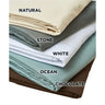 NRG Premium Microfiber Fitted Sheets - White, Natural, Dark Chocolate or Ocean / 120 GSM / 36"W x 77"L with a 7" Drop by NRG