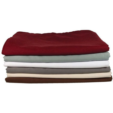 NRG® Premium Microfiber Massage Table Sheet Set - 1 Fitted Massage Sheet + 1 Flat Massage Sheet + 1 Crescent Cover / 120 GSM - Dark Chocolate by NRG