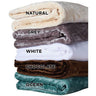 NRG Premium Microplush Blankets - White, Natural, Dark Chocolate, Ocean or Grey / 60" x 90" by NRG