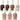 Nude Collection Nail Lacquers / 7 Color Set by Color Club