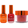 NuRevolution Elite 4-in-1 - LED/UV Soak Off Gel Polish 0.5 oz. + Nail Lacquer 0.5 oz. + Acrylic - Dipping - Sculpting Powder 2 oz. - #EMS06 Cherry Pop