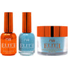NuRevolution Elite 4-in-1 - LED/UV Soak Off Gel Polish 0.5 oz. + Nail Lacquer 0.5 oz. + Acrylic - Dipping - Sculpting Powder 2 oz. - #EMS101 Aqua Aura