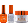 NuRevolution Elite 4-in-1 - LED/UV Soak Off Gel Polish 0.5 oz. + Nail Lacquer 0.5 oz. + Acrylic - Dipping - Sculpting Powder 2 oz. - #EMS102 London fog