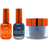 NuRevolution Elite 4-in-1 - LED/UV Soak Off Gel Polish 0.5 oz. + Nail Lacquer 0.5 oz. + Acrylic - Dipping - Sculpting Powder 2 oz. - #EMS113 Blue Abyss