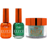NuRevolution Elite 4-in-1 - LED/UV Soak Off Gel Polish 0.5 oz. + Nail Lacquer 0.5 oz. + Acrylic - Dipping - Sculpting Powder 2 oz. - #EMS119 Sage Sparkle