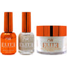 NuRevolution Elite 4-in-1 - LED/UV Soak Off Gel Polish 0.5 oz. + Nail Lacquer 0.5 oz. + Acrylic - Dipping - Sculpting Powder 2 oz. - #EMS12 Silver Sparkle