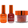 NuRevolution Elite 4-in-1 - LED/UV Soak Off Gel Polish 0.5 oz. + Nail Lacquer 0.5 oz. + Acrylic - Dipping - Sculpting Powder 2 oz. - #EMS120 Ruby Red Glitz