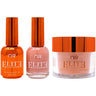 NuRevolution Elite 4-in-1 - LED/UV Soak Off Gel Polish 0.5 oz. + Nail Lacquer 0.5 oz. + Acrylic - Dipping - Sculpting Powder 2 oz. - #EMS14 Peach Sugar