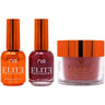 NuRevolution Elite 4-in-1 - LED/UV Soak Off Gel Polish 0.5 oz. + Nail Lacquer 0.5 oz. + Acrylic - Dipping - Sculpting Powder 2 oz. - #EMS17 Crimson Crush
