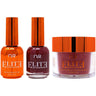 NuRevolution Elite 4-in-1 - LED/UV Soak Off Gel Polish 0.5 oz. + Nail Lacquer 0.5 oz. + Acrylic - Dipping - Sculpting Powder 2 oz. - #EMS20 Burgundy Bliss