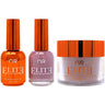 NuRevolution Elite 4-in-1 - LED/UV Soak Off Gel Polish 0.5 oz. + Nail Lacquer 0.5 oz. + Acrylic - Dipping - Sculpting Powder 2 oz. - #EMS25 Unique