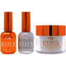 NuRevolution Elite 4-in-1 - LED/UV Soak Off Gel Polish 0.5 oz. + Nail Lacquer 0.5 oz. + Acrylic - Dipping - Sculpting Powder 2 oz. - #EMS26 Silver Slate