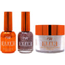 NuRevolution Elite 4-in-1 - LED/UV Soak Off Gel Polish 0.5 oz. + Nail Lacquer 0.5 oz. + Acrylic - Dipping - Sculpting Powder 2 oz. - #EMS36 Rose Gold Glitter