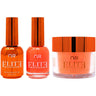 NuRevolution Elite 4-in-1 - LED/UV Soak Off Gel Polish 0.5 oz. + Nail Lacquer 0.5 oz. + Acrylic - Dipping - Sculpting Powder 2 oz. - #EMS38 Blaze Bright