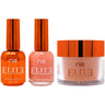 NuRevolution Elite 4-in-1 - LED/UV Soak Off Gel Polish 0.5 oz. + Nail Lacquer 0.5 oz. + Acrylic - Dipping - Sculpting Powder 2 oz. - #EMS39 Mandarin Magic