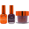 NuRevolution Elite 4-in-1 - LED/UV Soak Off Gel Polish 0.5 oz. + Nail Lacquer 0.5 oz. + Acrylic - Dipping - Sculpting Powder 2 oz. - #EMS49 Mulberry Pinch