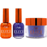 NuRevolution Elite 4-in-1 - LED/UV Soak Off Gel Polish 0.5 oz. + Nail Lacquer 0.5 oz. + Acrylic - Dipping - Sculpting Powder 2 oz. - #EMS58 Midnight Magic