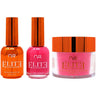 NuRevolution Elite 4-in-1 - LED/UV Soak Off Gel Polish 0.5 oz. + Nail Lacquer 0.5 oz. + Acrylic - Dipping - Sculpting Powder 2 oz. - #EMS67 Raspberry Romance
