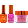 NuRevolution Elite 4-in-1 - LED/UV Soak Off Gel Polish 0.5 oz. + Nail Lacquer 0.5 oz. + Acrylic - Dipping - Sculpting Powder 2 oz. - #EMS68 Fuchsia Fascination