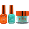 NuRevolution Elite 4-in-1 - LED/UV Soak Off Gel Polish 0.5 oz. + Nail Lacquer 0.5 oz. + Acrylic - Dipping - Sculpting Powder 2 oz. - #EMS80 Turquoise Treasure
