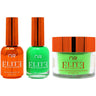 NuRevolution Elite 4-in-1 - LED/UV Soak Off Gel Polish 0.5 oz. + Nail Lacquer 0.5 oz. + Acrylic - Dipping - Sculpting Powder 2 oz. - #EMS83 Cactus Crush