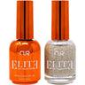 NuRevolution Elite Duo - LED/UV Soak Off Gel Polish 0.5 oz. + Nail Lacquer 0.5 oz. - #EGP12 Silver Sparkle