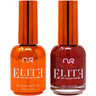 NuRevolution Elite Duo - LED/UV Soak Off Gel Polish 0.5 oz. + Nail Lacquer 0.5 oz. - #EGP120 Ruby Red Glitz