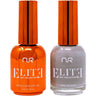 NuRevolution Elite Duo - LED/UV Soak Off Gel Polish 0.5 oz. + Nail Lacquer 0.5 oz. - #EGP26 Silver Slate