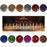 NuRevolution Gel Liner Glitter Set - Soak Off Gel Polish and Gel Liner Brush - Nail Art / 12 colors - 8 mL. Each