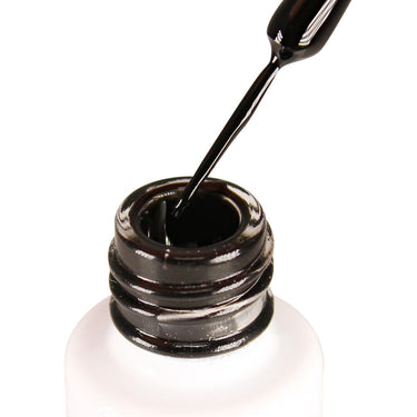 NuRevolution Gel Liner - Soak Off Gel Polish and Gel Liner Brush - Nail Art - Black / 8 mL.