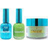 NuRevolution Lavish 4-in-1 - LED/UV Soak Off Gel Polish 0.5 oz. + Nail Lacquer 0.5 oz. + Acrylic - Dipping - Sculpting Powder 2 oz. - #LMS102 Kiwi Kool