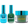 NuRevolution Lavish 4-in-1 - LED/UV Soak Off Gel Polish 0.5 oz. + Nail Lacquer 0.5 oz. + Acrylic - Dipping - Sculpting Powder 2 oz. - #LMS105 Emerald Eclipse