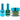 NuRevolution Lavish 4-in-1 - LED/UV Soak Off Gel Polish 0.5 oz. + Nail Lacquer 0.5 oz. + Acrylic - Dipping - Sculpting Powder 2 oz. - #LMS105 Emerald Eclipse