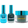 NuRevolution Lavish 4-in-1 - LED/UV Soak Off Gel Polish 0.5 oz. + Nail Lacquer 0.5 oz. + Acrylic - Dipping - Sculpting Powder 2 oz. - #LMS106 Glimmering Jungle