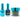 NuRevolution Lavish 4-in-1 - LED/UV Soak Off Gel Polish 0.5 oz. + Nail Lacquer 0.5 oz. + Acrylic - Dipping - Sculpting Powder 2 oz. - #LMS106 Glimmering Jungle