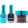 NuRevolution Lavish 4-in-1 - LED/UV Soak Off Gel Polish 0.5 oz. + Nail Lacquer 0.5 oz. + Acrylic - Dipping - Sculpting Powder 2 oz. - #LMS108 Black Cherry