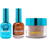 NuRevolution Lavish 4-in-1 - LED/UV Soak Off Gel Polish 0.5 oz. + Nail Lacquer 0.5 oz. + Acrylic - Dipping - Sculpting Powder 2 oz. - #LMS111 Auric Glimmer