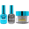 NuRevolution Lavish 4-in-1 - LED/UV Soak Off Gel Polish 0.5 oz. + Nail Lacquer 0.5 oz. + Acrylic - Dipping - Sculpting Powder 2 oz. - #LMS112 Midnight Wish