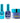 NuRevolution Lavish 4-in-1 - LED/UV Soak Off Gel Polish 0.5 oz. + Nail Lacquer 0.5 oz. + Acrylic - Dipping - Sculpting Powder 2 oz. - #LMS113 Ocean Depths