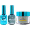 NuRevolution Lavish 4-in-1 - LED/UV Soak Off Gel Polish 0.5 oz. + Nail Lacquer 0.5 oz. + Acrylic - Dipping - Sculpting Powder 2 oz. - #LMS117 Sparkling Stardust