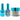 NuRevolution Lavish 4-in-1 - LED/UV Soak Off Gel Polish 0.5 oz. + Nail Lacquer 0.5 oz. + Acrylic - Dipping - Sculpting Powder 2 oz. - #LMS117 Sparkling Stardust