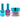 NuRevolution Lavish 4-in-1 - LED/UV Soak Off Gel Polish 0.5 oz. + Nail Lacquer 0.5 oz. + Acrylic - Dipping - Sculpting Powder 2 oz. - #LMS118 Galaxy Glitz