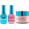 NuRevolution Lavish 4-in-1 - LED/UV Soak Off Gel Polish 0.5 oz. + Nail Lacquer 0.5 oz. + Acrylic - Dipping - Sculpting Powder 2 oz. - #LMS14 Rose Garden