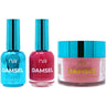 NuRevolution Lavish 4-in-1 - LED/UV Soak Off Gel Polish 0.5 oz. + Nail Lacquer 0.5 oz. + Acrylic - Dipping - Sculpting Powder 2 oz. - #LMS15 Berry Me