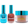 NuRevolution Lavish 4-in-1 - LED/UV Soak Off Gel Polish 0.5 oz. + Nail Lacquer 0.5 oz. + Acrylic - Dipping - Sculpting Powder 2 oz. - #LMS16 Pine Nut