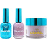 NuRevolution Lavish 4-in-1 - LED/UV Soak Off Gel Polish 0.5 oz. + Nail Lacquer 0.5 oz. + Acrylic - Dipping - Sculpting Powder 2 oz. - #LMS32 Flower Valley